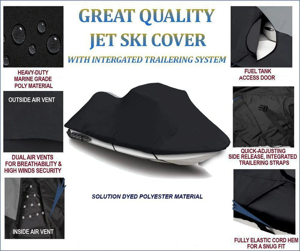SKI Sea PWC 600D 2009 Bombardier RXT-X Doo Sea-Doo Cover 255 for Compatible JET BLACK