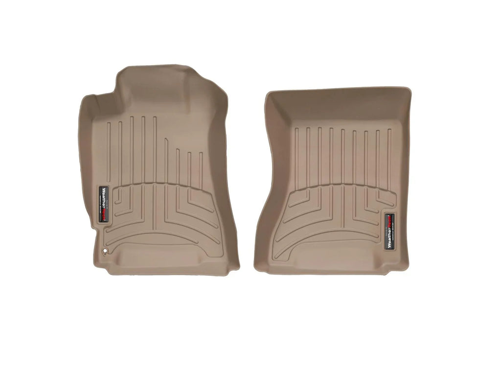 Subaru compatible Tan 1st Floorrs Custom with Passenger), (Driver - & WeatherTech Fit Forester Row 2003-2008