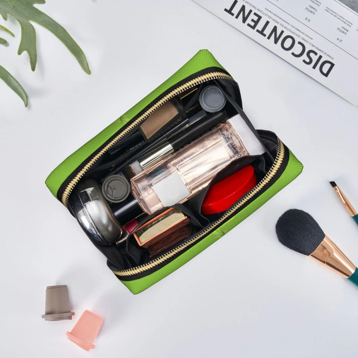 Grinch Storage Bag Pouch Cosmetic Animated Travel Organizer Bag Makeup Leather Gift Portable Toiletry Purse