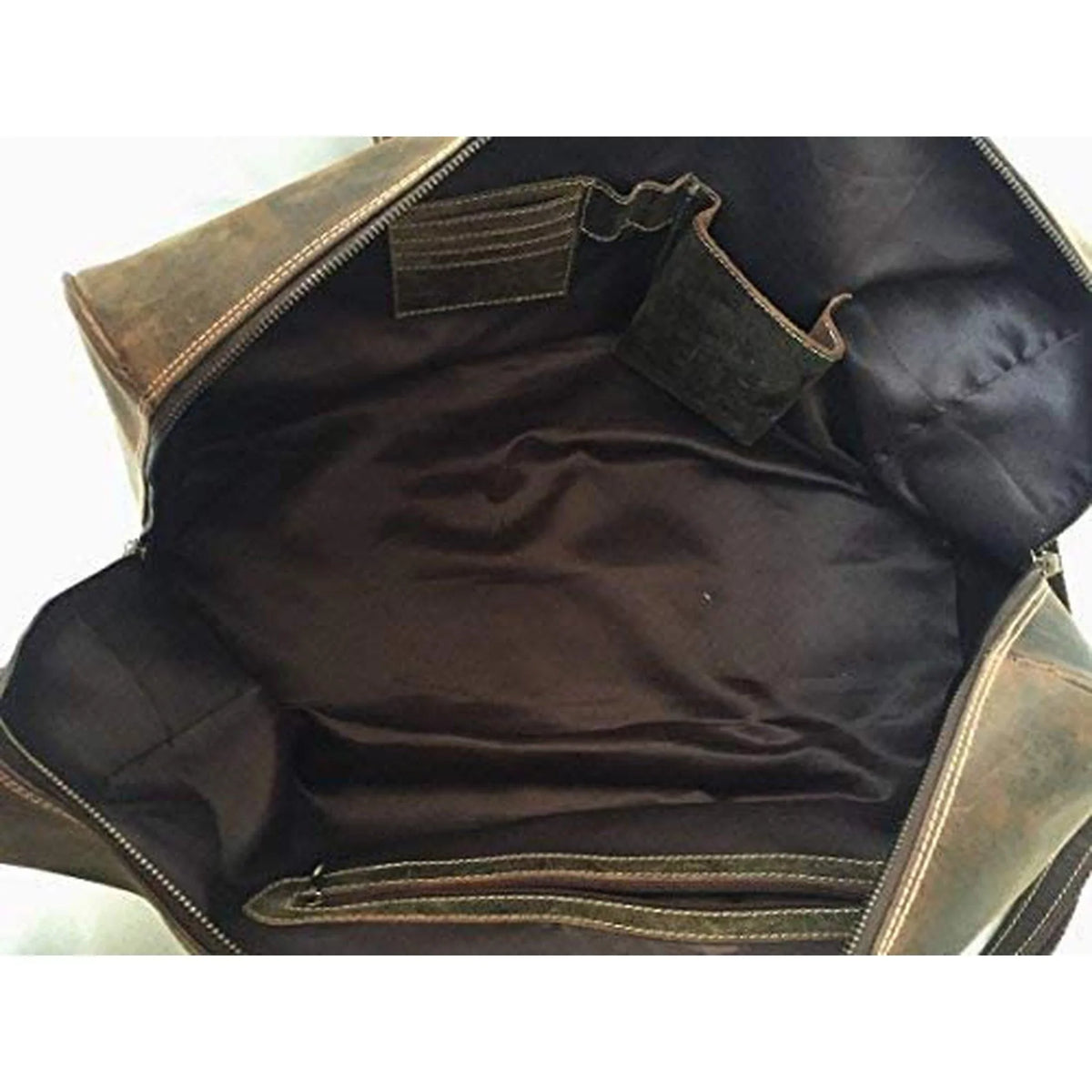 Fashion Adjustable Spacious Men's FR Vintage Shoulder Stylish 20" Strap Bag | Leather Duffle Co. & Buffalo | Distressed