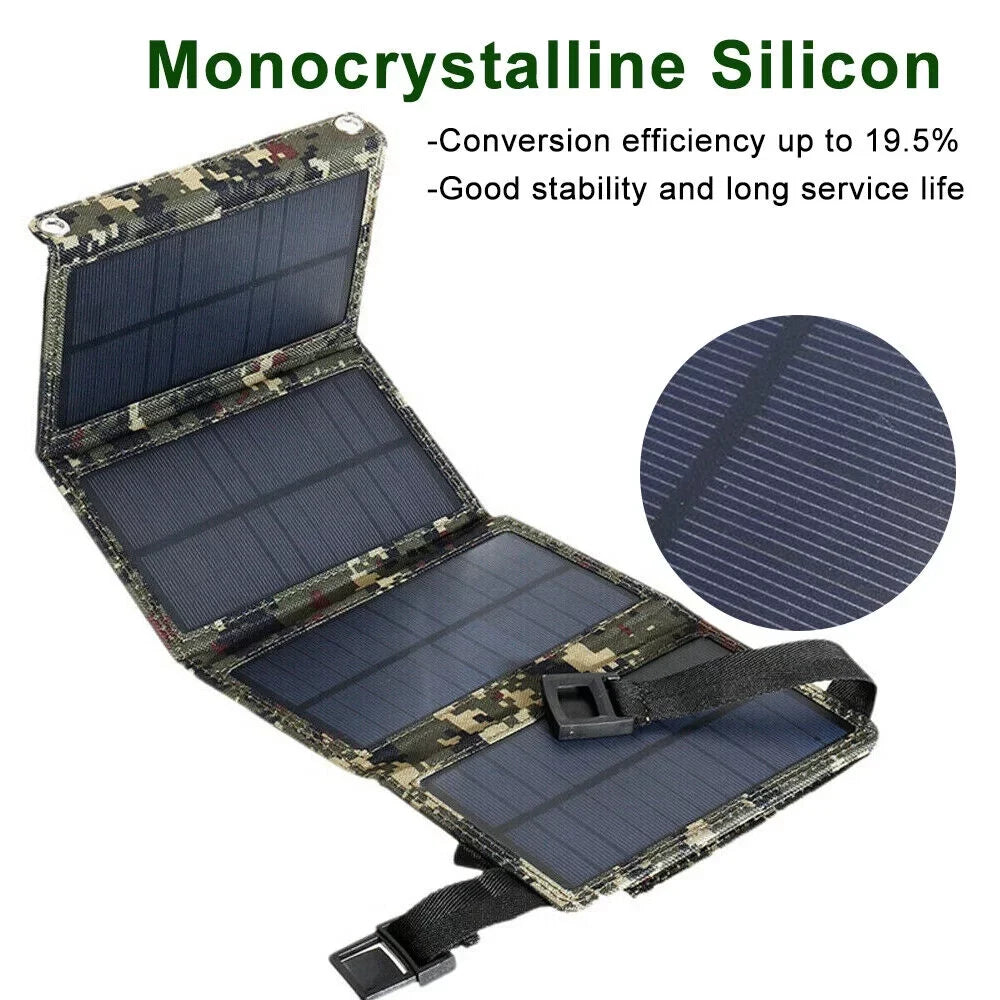 Camping Quality Battery Panel Charger Phone Rechargeable Portable Hiking Outdoor USB OnemayshipOnemayship High Solar Foldable 80W