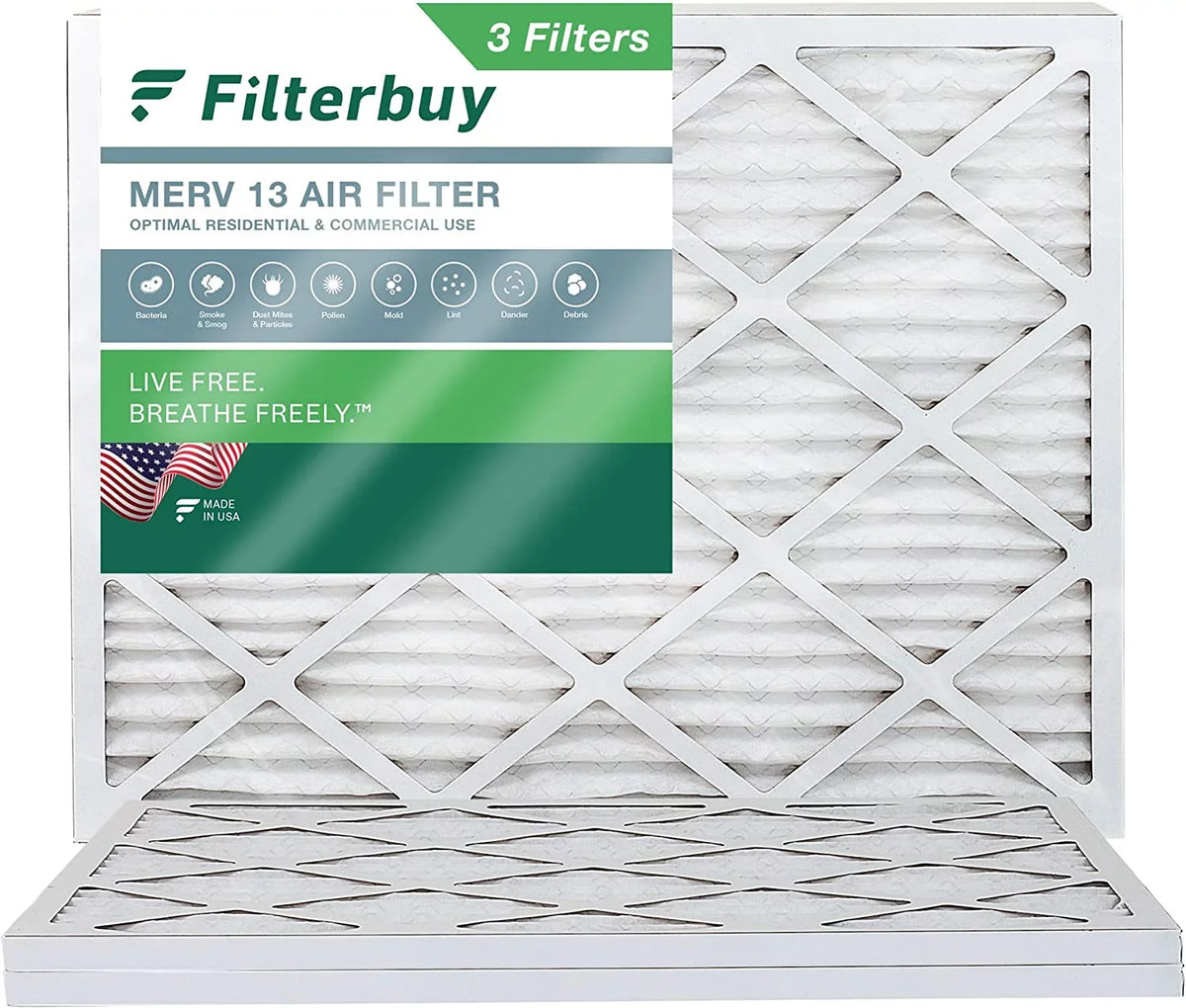 (3-Pack) HVAC Furnace Filterbuy MERV AC Pleated 13 Air 14x18x1 Filters