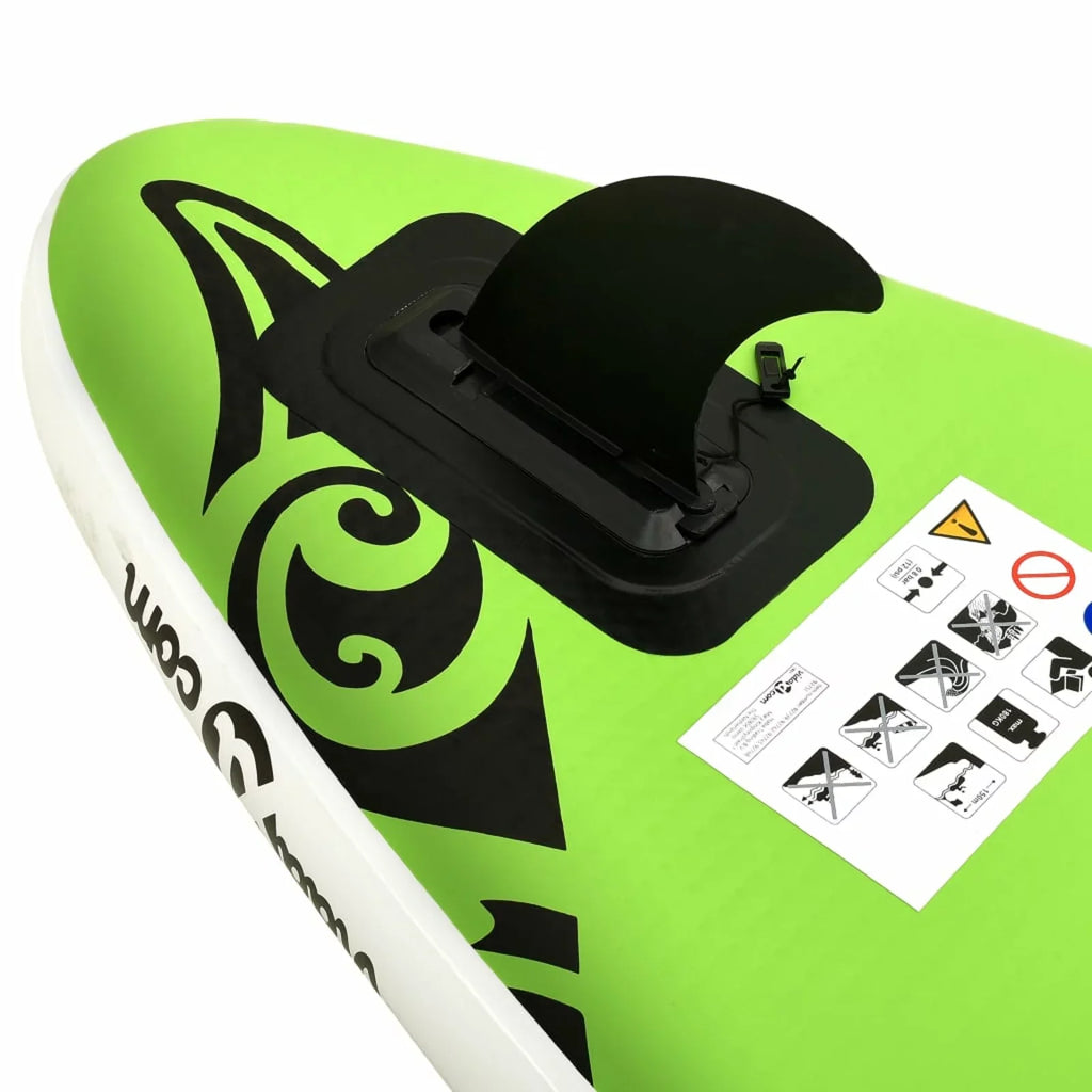 Suzicca Inflatable Green Set 120.1"x29.9"x5.9" Paddleboard