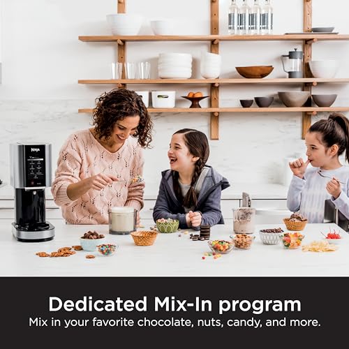 Ninja NC301 CREAMi Ice Cream Maker, for Gelato, Mix-ins, Milkshakes, Sorbet, Smoothie Bowls & More, 7 One-Touch Programs, with (2) Pint Containers &