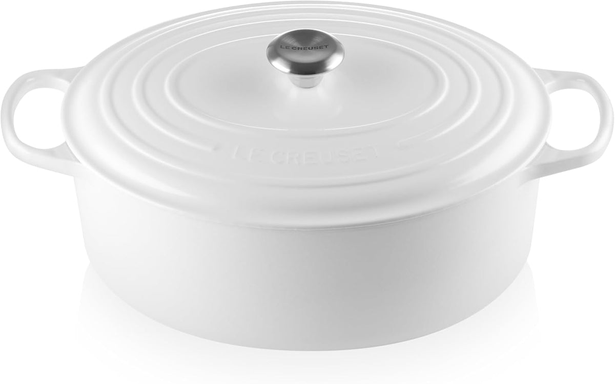 Le Creuset Enameled Cast Iron Signature Oval Dutch Oven, 8 qt., Cerise