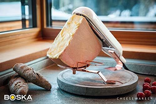Quattro Concrete Raclette Quarter Wheel - Cheese Melter Stainless Steel Commercial Electric Machine for Nacho Cheese Wheel - Multi-Function
