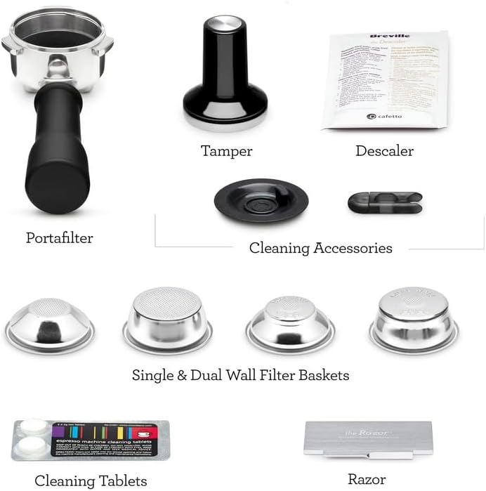 Breville Bambino Plus Espresso Machine Bundle w/ Baratza Encore ESP Espresso Grinder | Black | BEP501BTR1BNA1