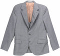 EU US - 40 Brunello Suit / Cucinelli Men's Grey Wool 50 Woven