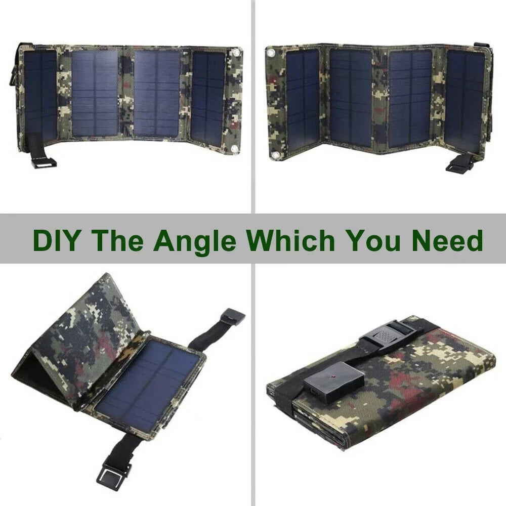 Camping Quality Battery Panel Charger Phone Rechargeable Portable Hiking Outdoor USB OnemayshipOnemayship High Solar Foldable 80W
