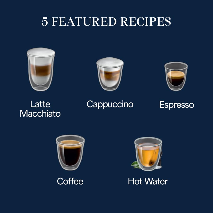 De'Longhi Magnifica Evo Automatic Espresso & Coffee Machine with Auto Milk Frother, Built-in Grinder & Auto-Clean Function - For Latte, Cappuccino