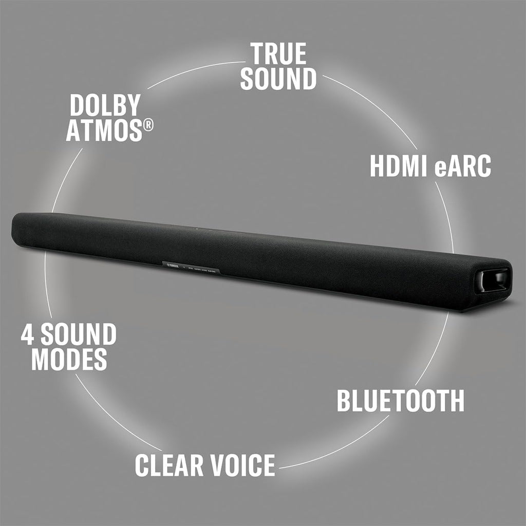 Yamaha SR-B30A Dolby Atmos Sound Bar with Built-in Subwoofers (Black)