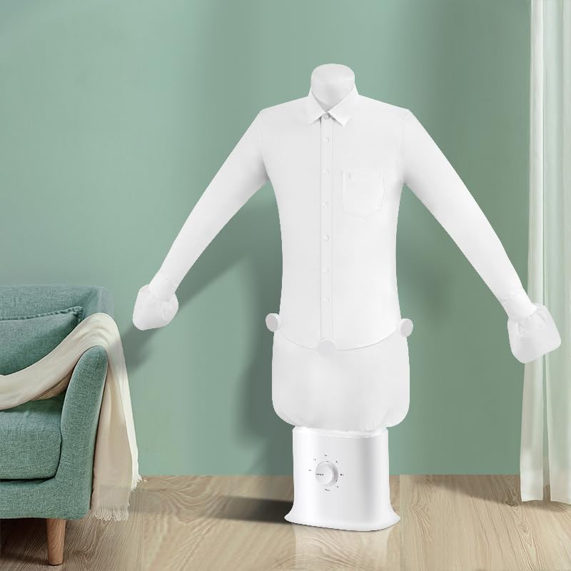 Automatic Ironing Machine for Home, Vertical Steam Closet & Inflatable Clothes Dryer, Hands-Free Ironing System for Shirts and Pants, Portable Steam