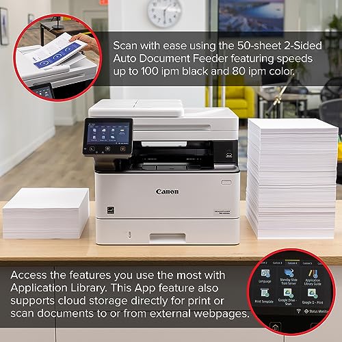 Canon imageCLASS MF465dw II - Wireless Duplex Laser Printer with Print, Copy, Scan, Fax, Expandable Paper Capacity and 3 Year Limited Warranty, 42 PPM