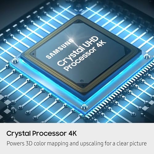 Samsung 43-Inch Class Crystal UHD U8000F 4K Smart TV (2025 Model) Endless Free Content, Crystal Processor 4K, MetalStream Design, Knox Security