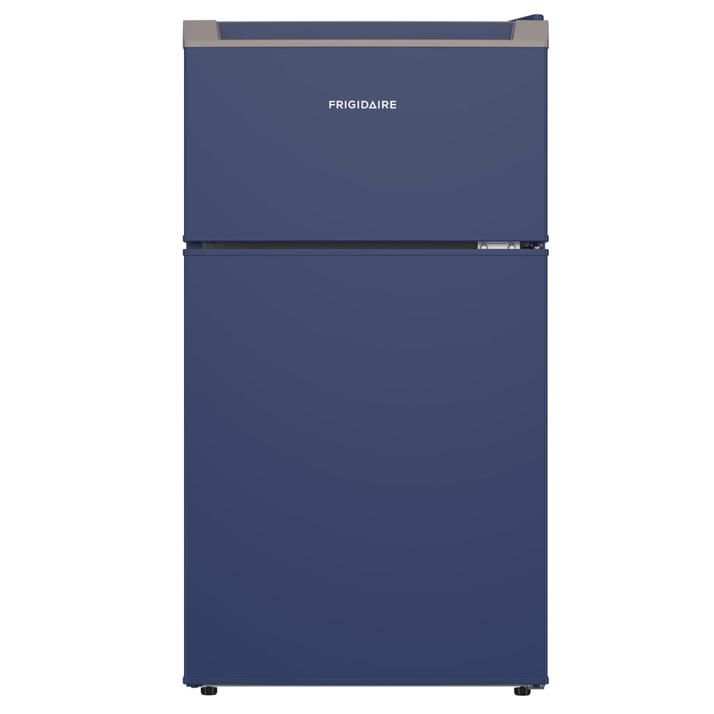 Frigidaire Compact Refrigerator with Top Freezer - 2 Door Fridge with 3.2 Cu Ft, Contemporary Series, Blue