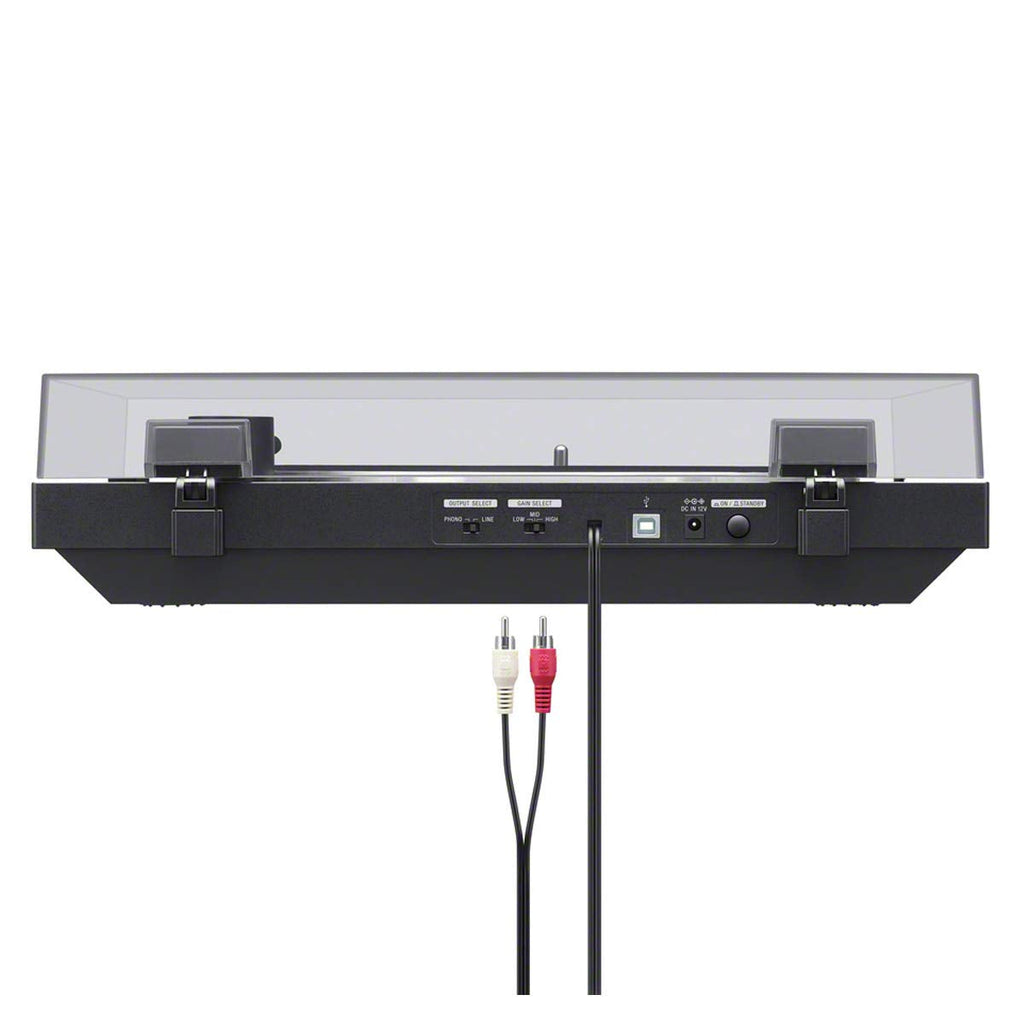 Sony PS-LX310BT Belt Drive Turntable: Fully Automatic Wireless Vinyl Record Player with Bluetooth and USB Output Black