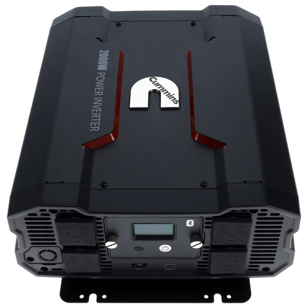 Cummins 5000 Watts Inverter Modified Sine Wave Truck Inverter 12 Volts to 110 Volts Four AC Outlets Two USB Ports (Plus Cable Kit)- CMN5000W