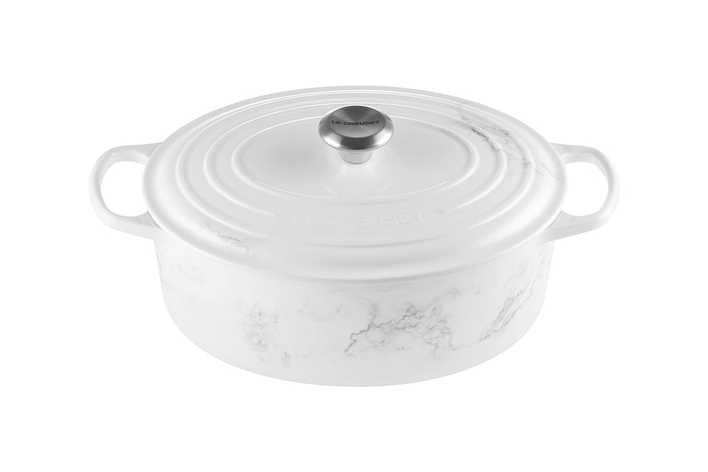 Le Creuset Enameled Cast Iron Signature Oval Dutch Oven, 8 qt., Cerise