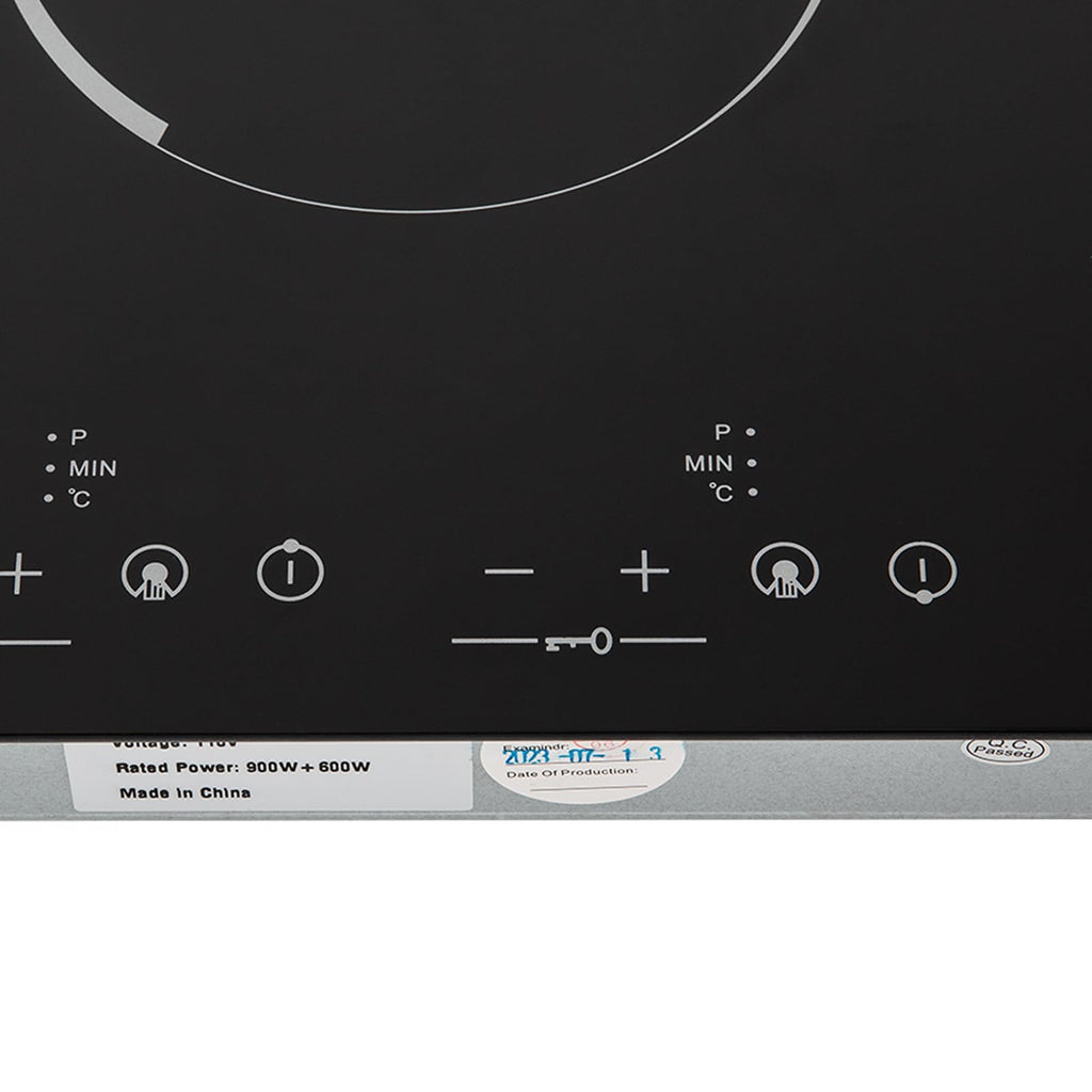 3000W 110V Cooktop Portable 4 Burners Electric Built-in Cooktop Sensor Touch Control Countertop Electric Hot Plate with Kid Safety Lock and 2H Timer