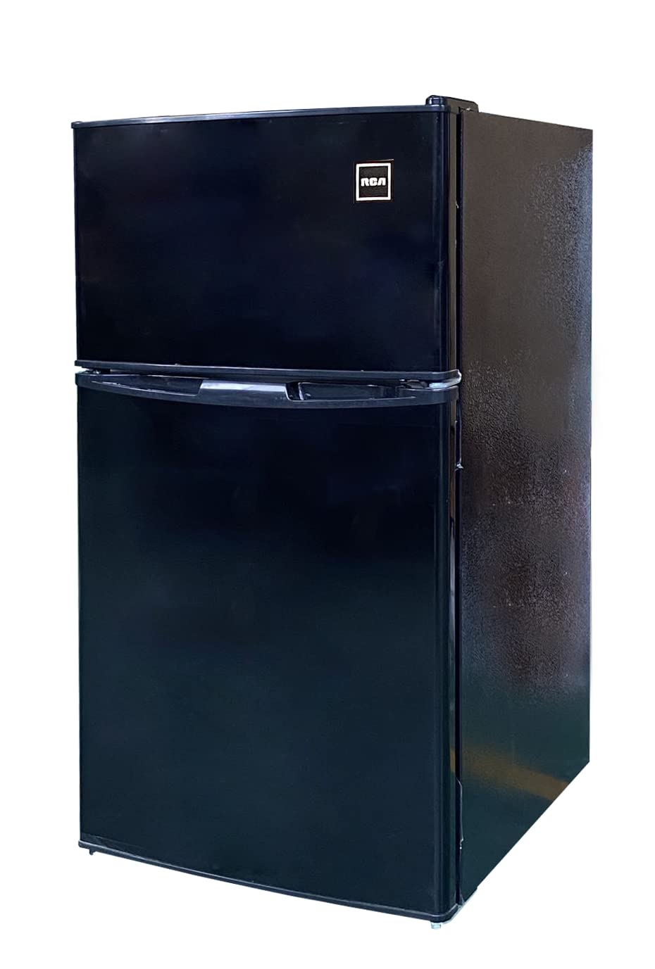 RCA - 2-Door - Compact Refrigerator/Freezer - Reversible Doors - Adjustable Thermostat - 3.2 Cu. Ft. - Black,