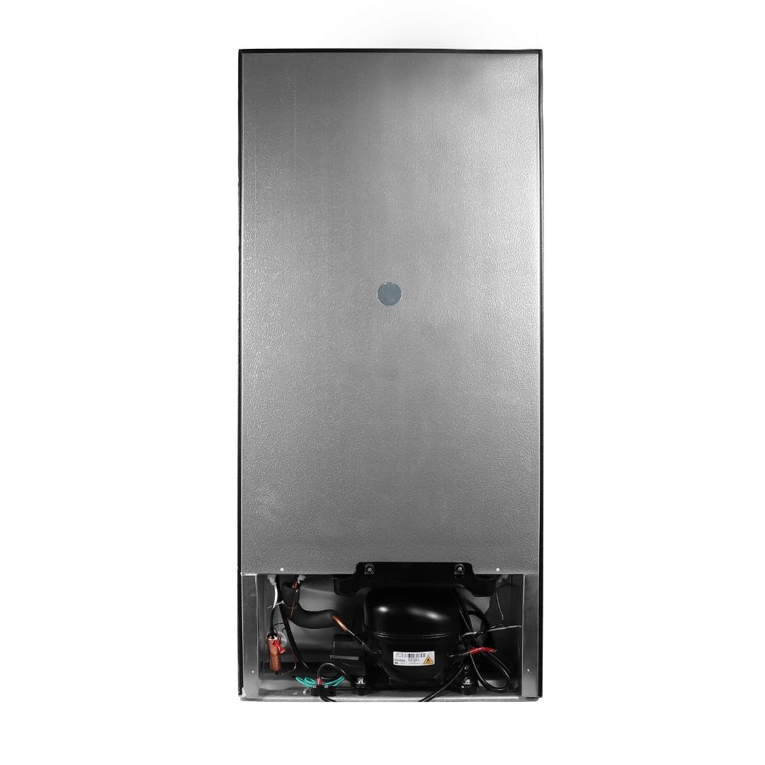 Frigidaire, 2 Door Apartment Size Refrigerator with Freezer, 7.5 cu ft, Adjustable Spill-Proof Shelves, Door & Crisper Bins, Platinum Silver, Garage