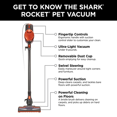 Shark | Corded Stick Vacuum Cleaner | Vertex Ultralight | Removable Handheld Vacuum | Pet Hair Vacuum for Carpet and Hard Floor | Powerful Suction
