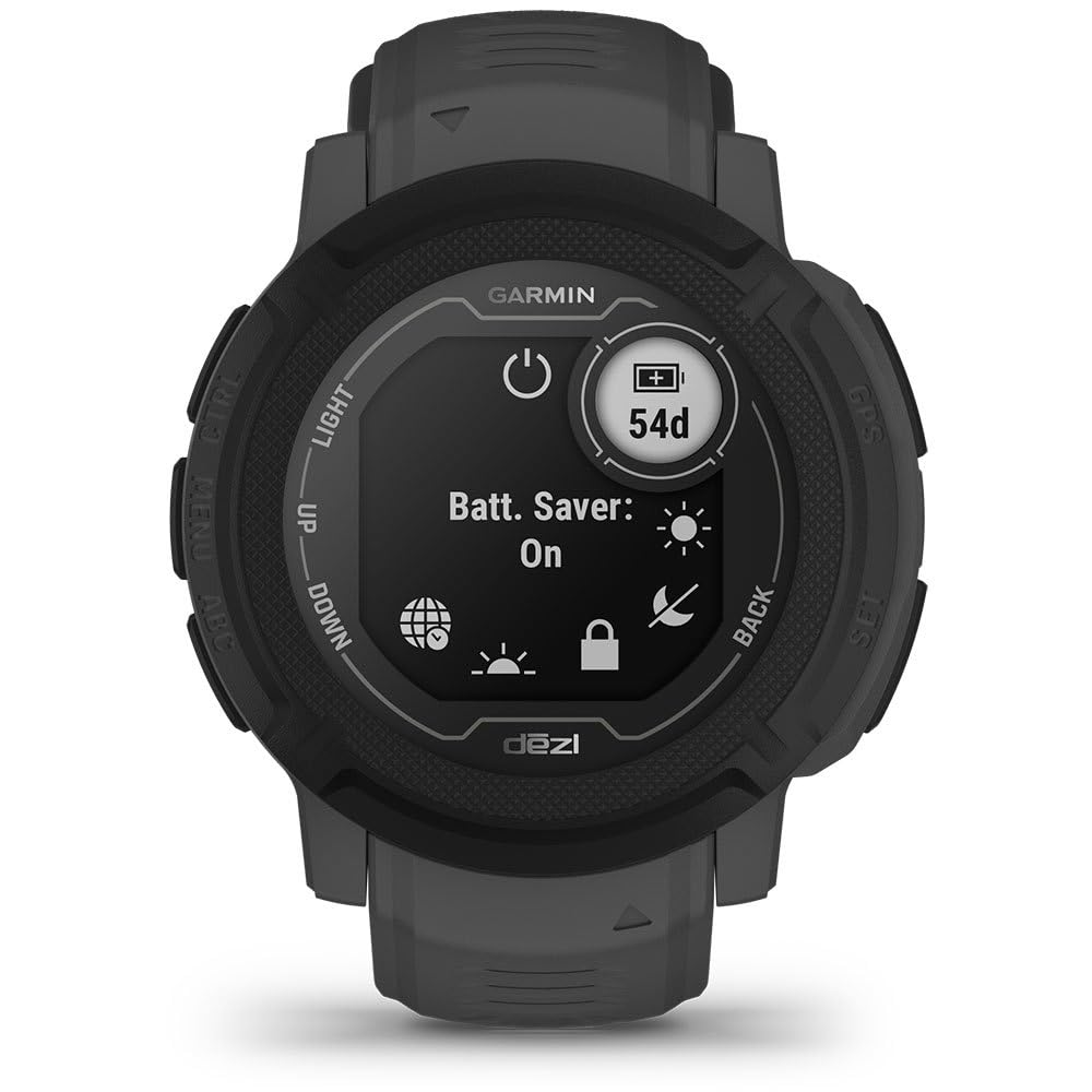 Garmin Instinct 2 Solar, Smaller-Sized Rugged Outdoor Watch with GPS, with Solar Charging Capabilities, Built for All Elements, Multi-GNSS Support