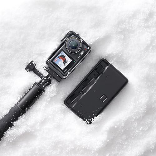 DJI Osmo Action 4 Essential Combo, 4K/120fps Waterproof Action Camera with a 1/1.3-Inch Sensor, Stunning Low-Light Imaging,10-bit & D-Log M Color