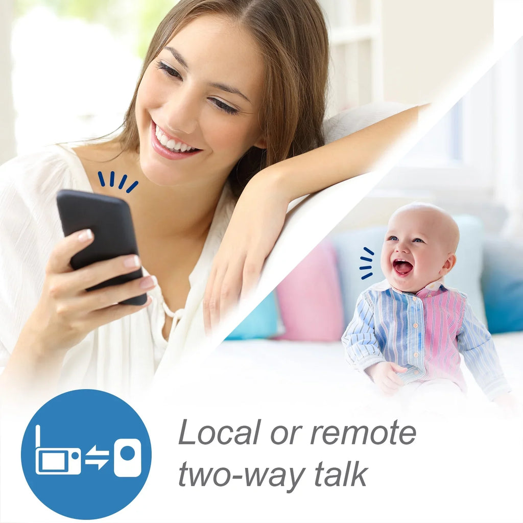 and 360-Degree Monitor Baby RM5864HD, Display Definition Smart High VTech Panoramic WiFi with Tilt White Video Camera, Viewing 5-inch Pan HD and 1080p