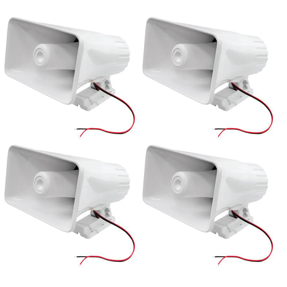 Pack) Pyle Outdoor 8" Horn PA Watts (4 White 65 Ohms Speaker, 8 and Indoor