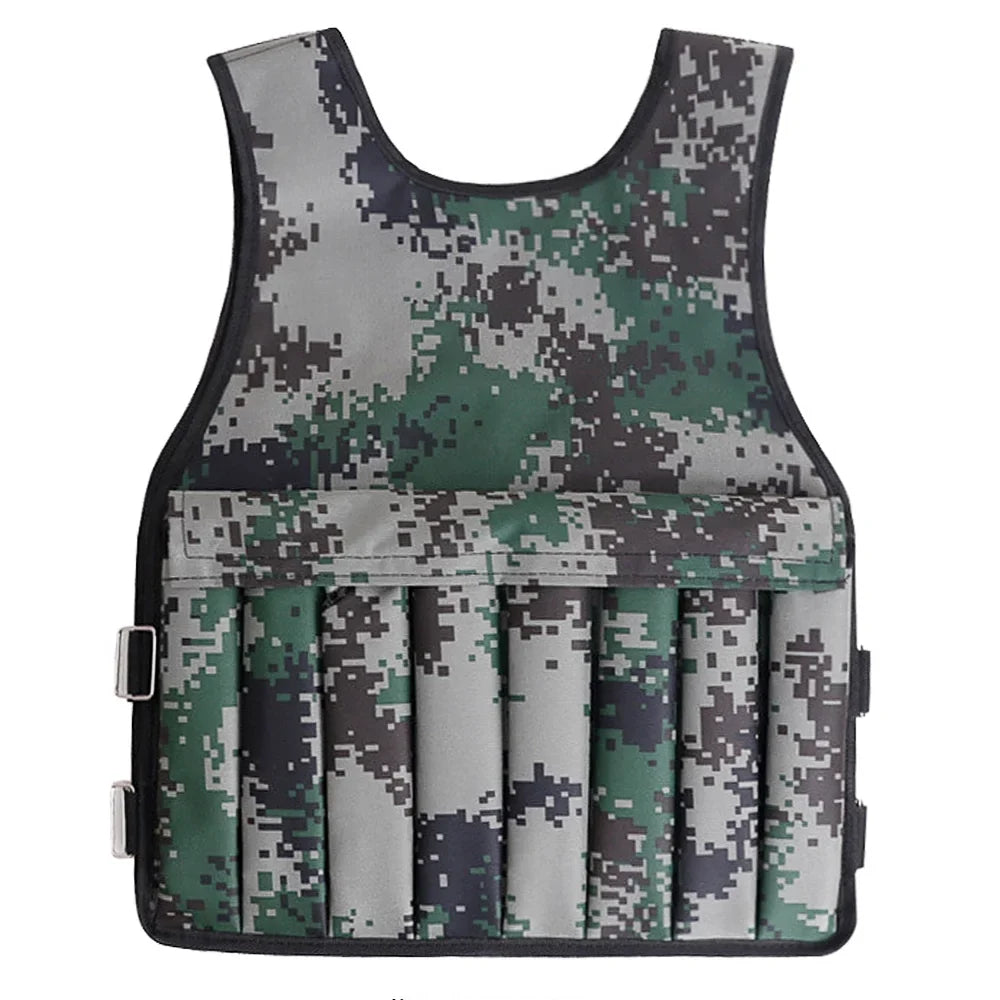 Tomshoo Workout Perfect Adjustable Material, Premium Oxford Camouflage for Fit, Muscle Vest, Building, Weighted