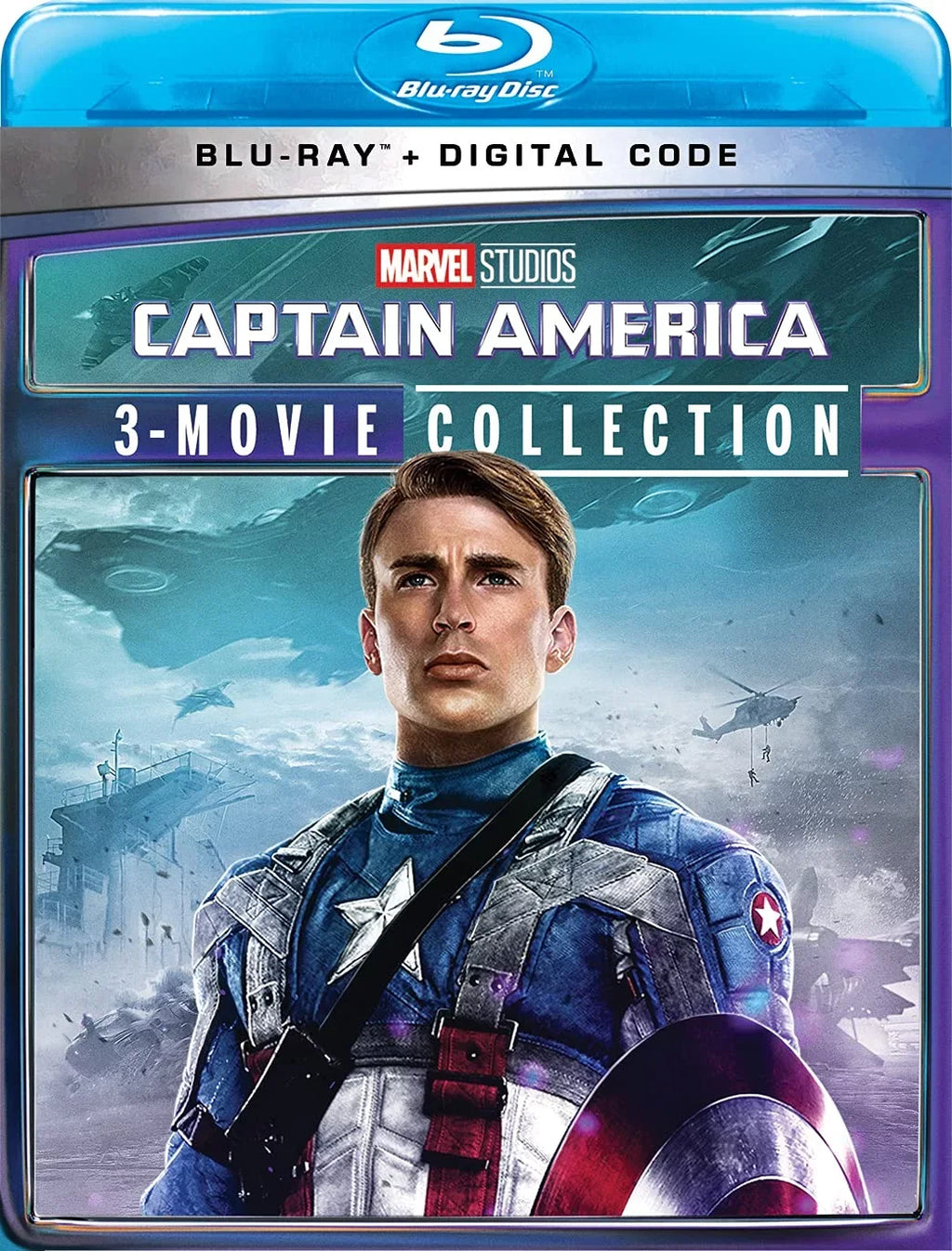 Code) America: 3-Movie (Marvel) (Blu-ray Captain Collection Digital +