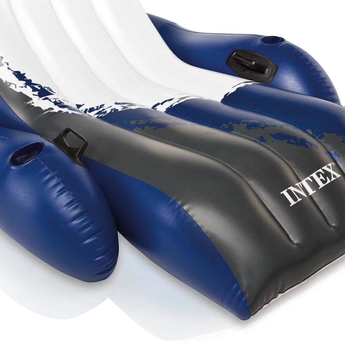 (3 Inflatable Pack) Cup with Recliner Comfortable Lounges Holders Intex Floating