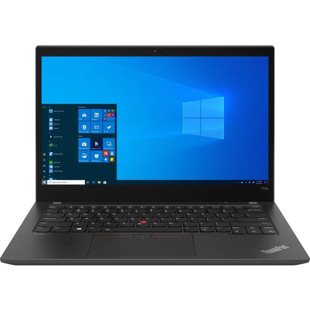 Windows 20WM00XUUS Core Storm 4K Windows, Gray, 512GB ThinkPad T14s Pro, SSD, 16GB Laptop, RAM, 14" Lenovo UHD Intel i7-1165G7, 10