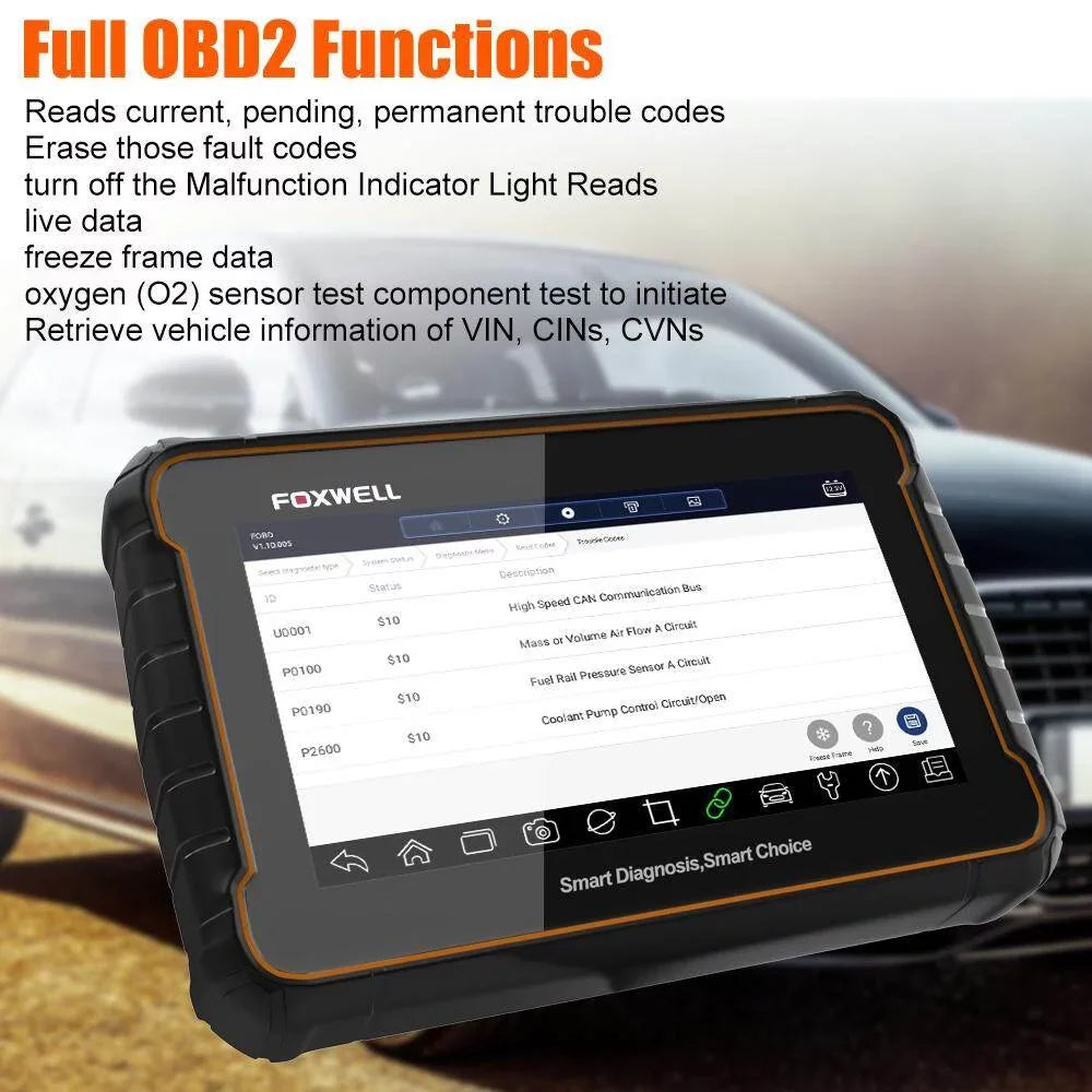 All Full Car Automotive Check, Auto OBD2 EOBD Analyzer System Tool Services Functions Reader Tool Scanner OBDII Scanner Advanced Scan OBD Diagnostic 24 Reset FOXWELL GT60 OBD Automotive Code