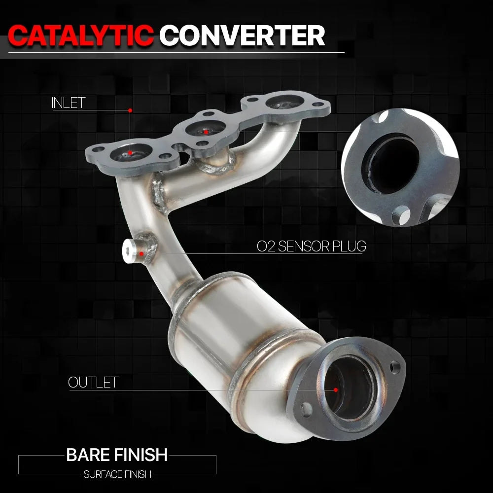04-07 Highlander/Sienna/EX330 AWD for Left Catalytic Manifold Converter Exhaust 05 06