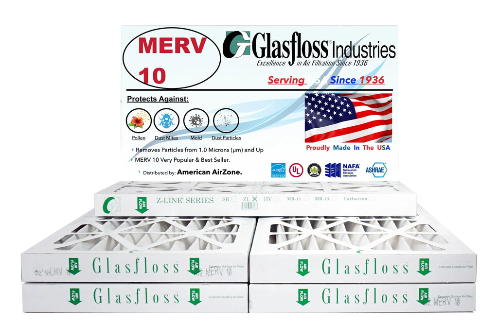 or Office USA. or In - 14x36x2 - Filter Air 10 Air of Filter AC Filter The Pleated Glasfloss - Air 2" MERV Furnace Home - HVAC - Made (Pack - 6)
