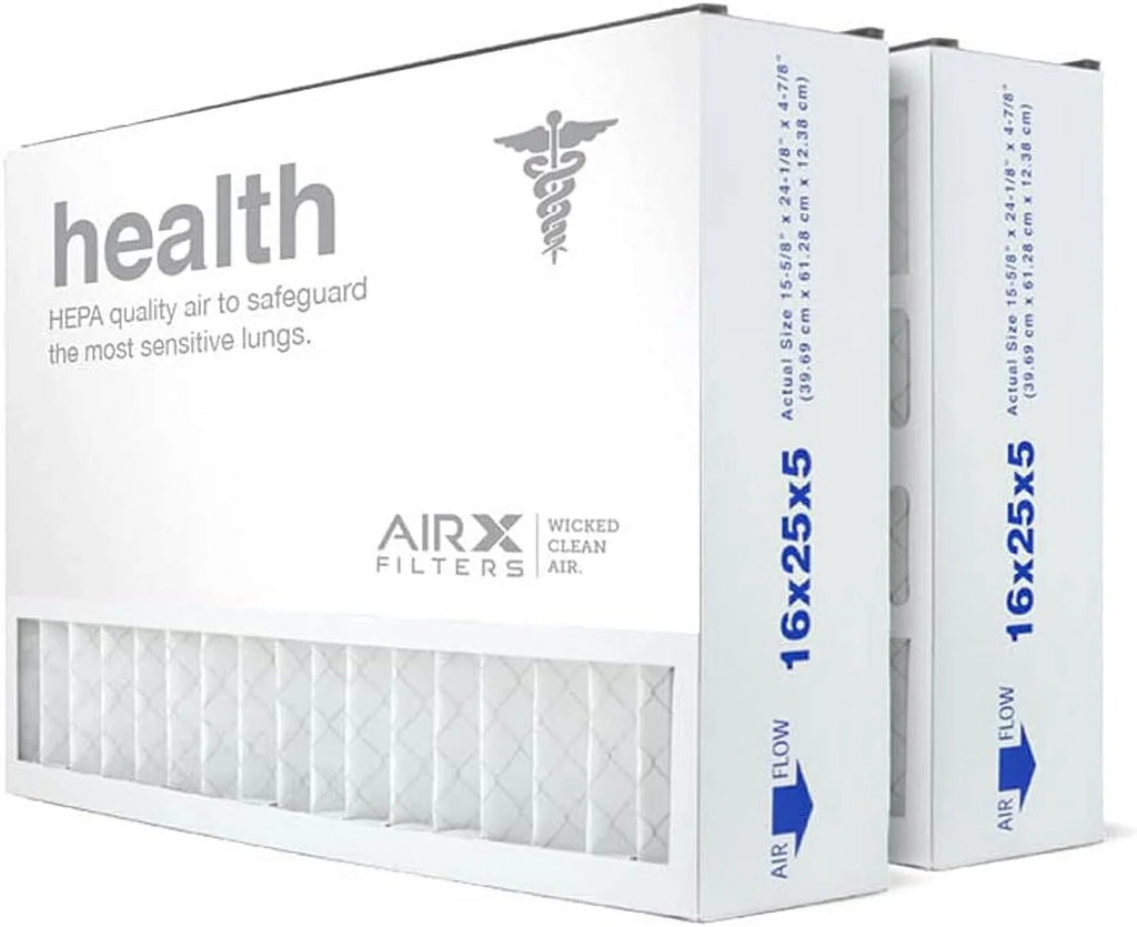 Trion 229990-105, Bear USA Made 13 Replacement Filter AC 2-Pack, MERV Health the Air HVAC for Furnace Air 16x25x5 in