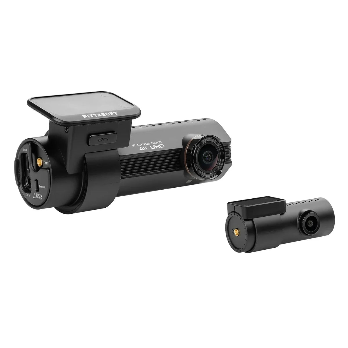 Front | Built-in 64GB LTE UHD Dash via Mode BlackVue 4K Sensor Plus 2 | Cam and STARVIS | Cloud Parking Wi-Fi, DR970X-2CH | Dashcam Rear Module CMOS GPS, and Mobile LTE Optional Hotspot