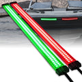 Green  Navigation Kit for Light Kayak Strip LED 2-Row Boat Pontoon 132 Red