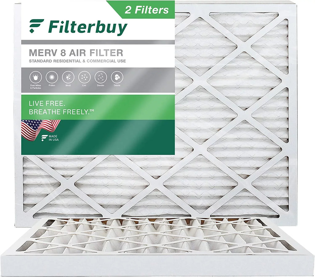 8 16x18x2 Filterbuy (2-Pack) HVAC MERV Furnace AC Pleated Air Filters