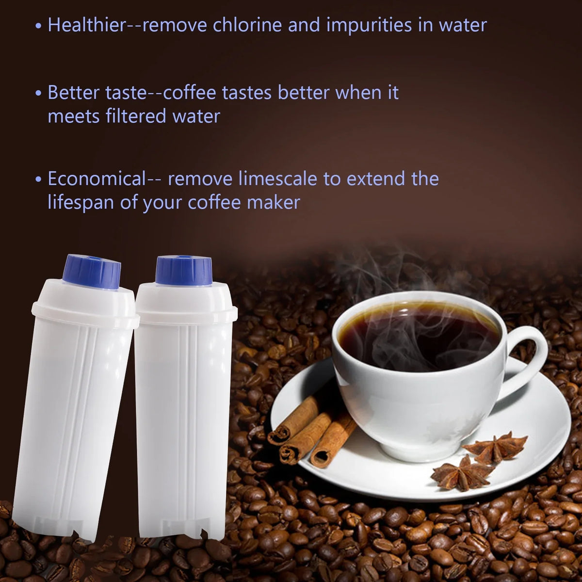 Filter Coffee Coffee Delonghi Machine DSL Filter with 4Pcs Cartridge for C002 Machine Coffee Filter Compatible Maker Replacement Coffee Filter Accessory Maker Replacement