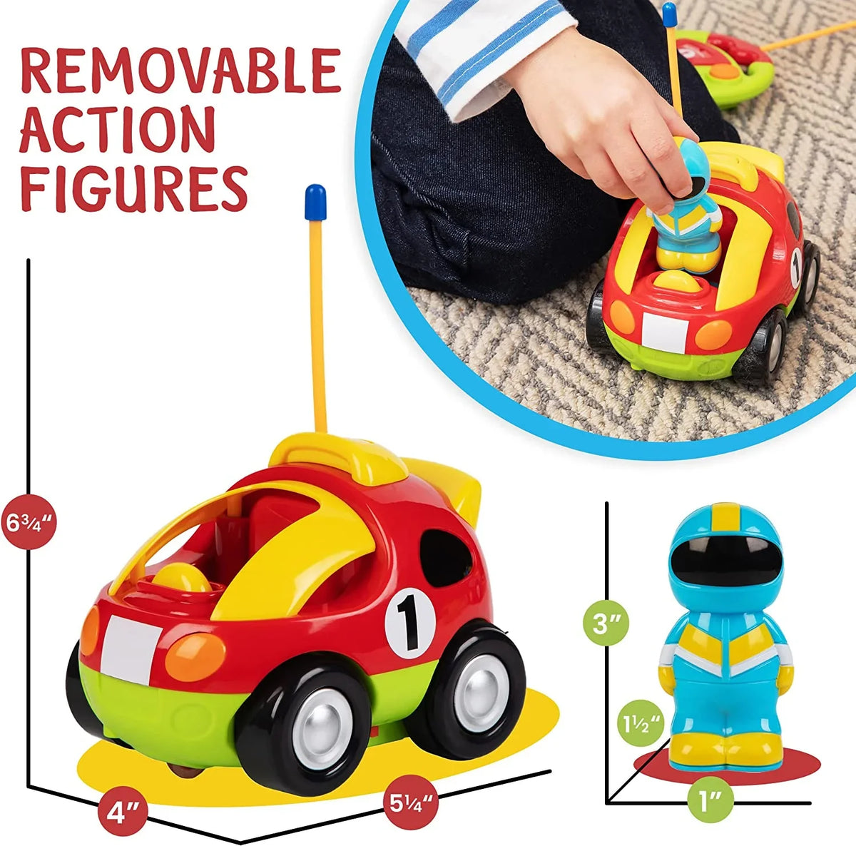 '- Different Can Cars Prextex Car Toddler Pack 2 So Boys Race 2-4 - for Ages Gifts Toys Race for Control Cartoon Each with Car & Girls Police Boys, - Together | Both RC Remote and Frequencies Kids,