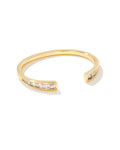 Crystal Scott Parker Kendra in Cuff White Bracelet Gold