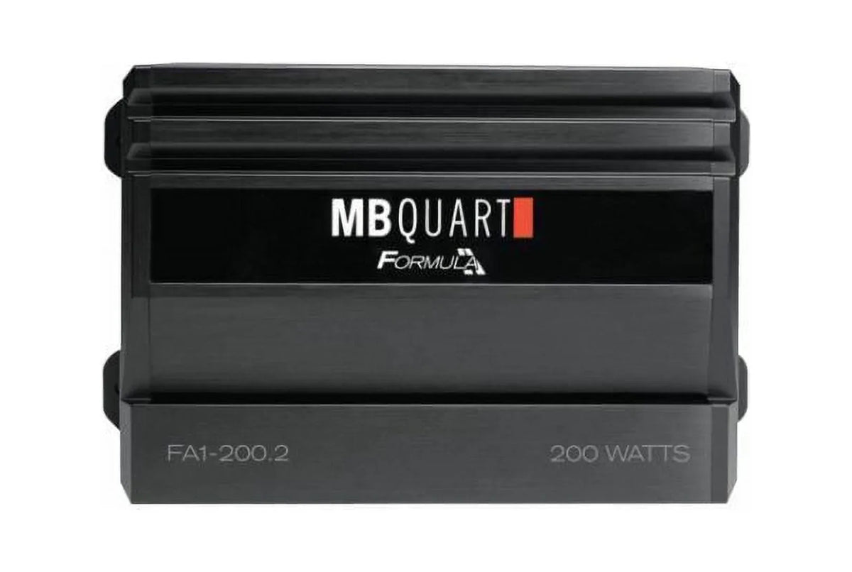 Quart Channel 2 Amplifier FA1-200.2 Car Watt MB Amplifier FORMULA 200 Bundle Audio