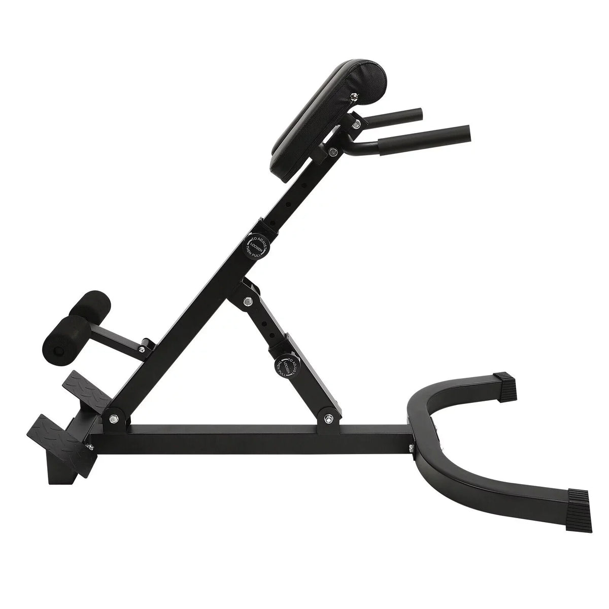 Tilt Hyperextension Angle Extension Back Position Machine, 150kg/330lbs Angle Chair W/ Height Adjust Roman Bench 5