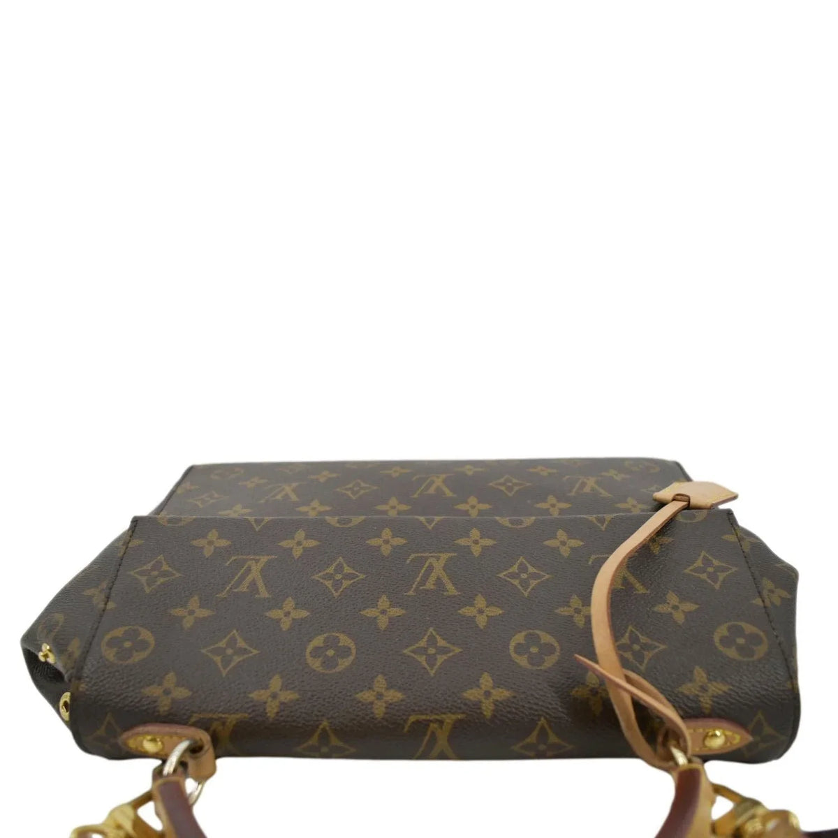 VUITTON MM Brown Bag Monogram Shoulder LOUIS Used Canvas Cluny