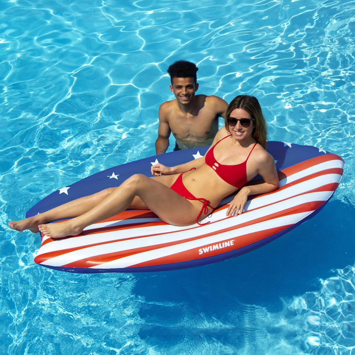 Surfer Inflatable Pool Mattress Swimline Americana