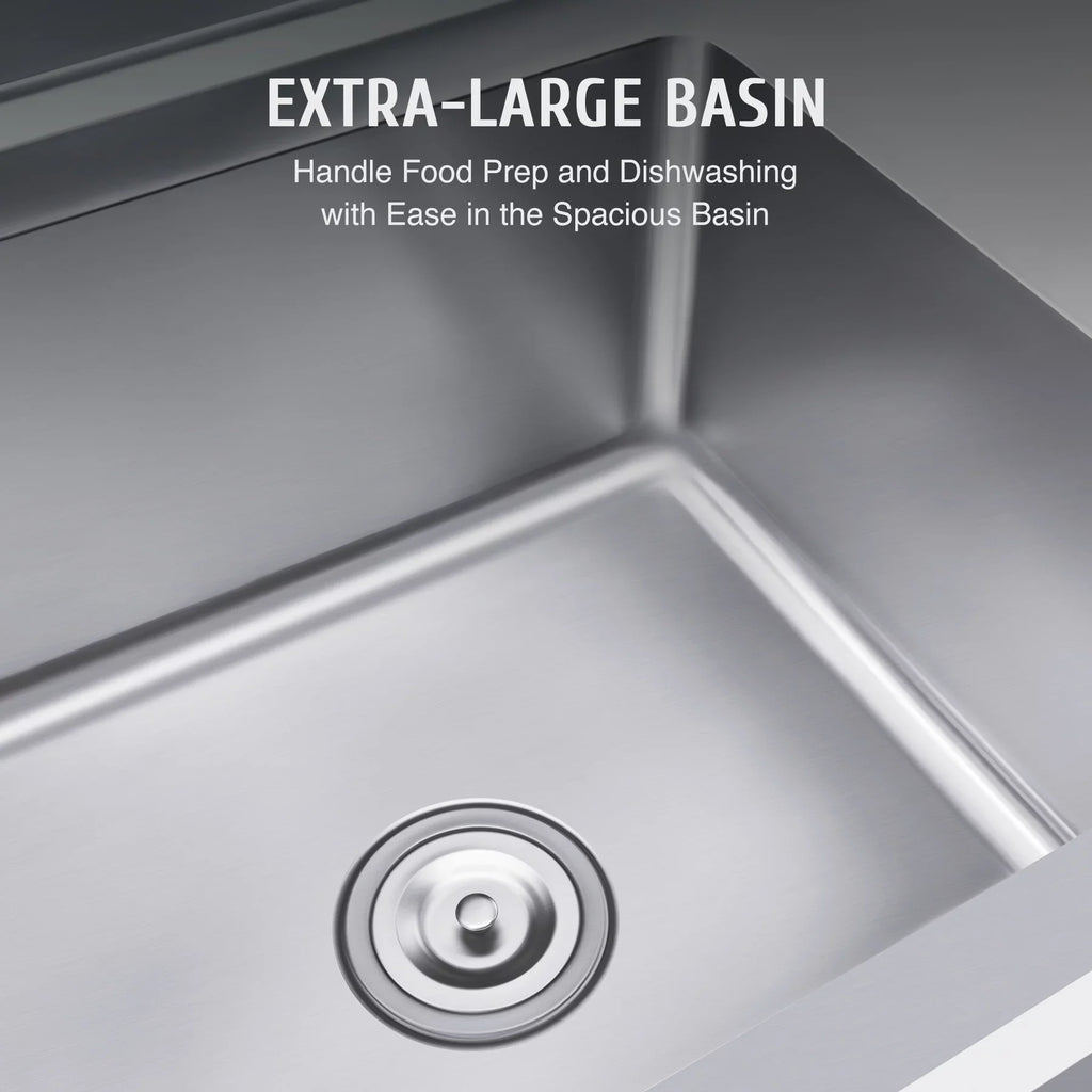 Wilprep Bar for Backsplash Strainer Drainboard Utility Commercial Steel Stainless Sink Kitchen w