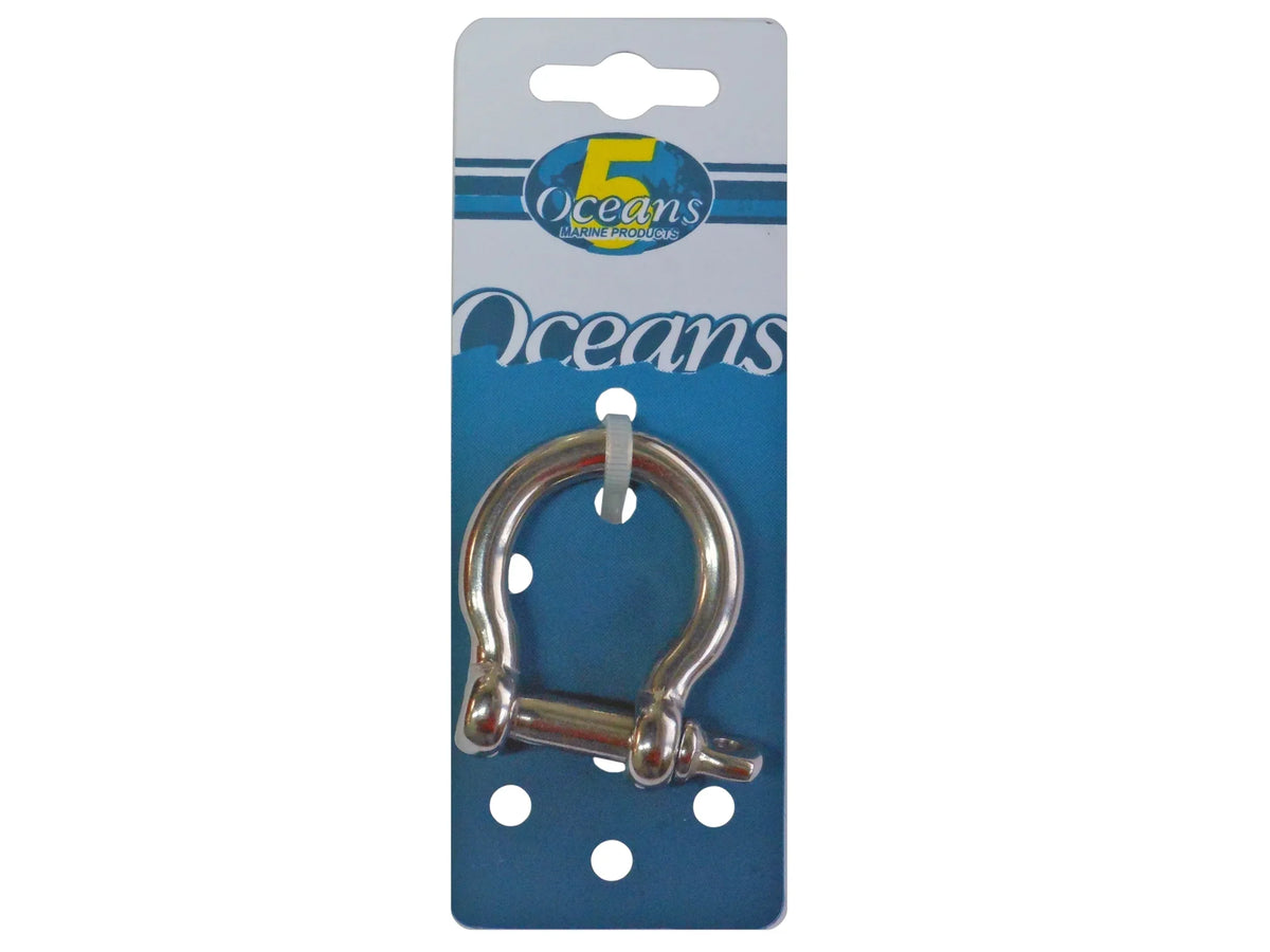 Steel Boat, Sailboat Anchor FO430 Oceans for Stainless Five 5/8 Shackles, Pin Screw Bow Shackle